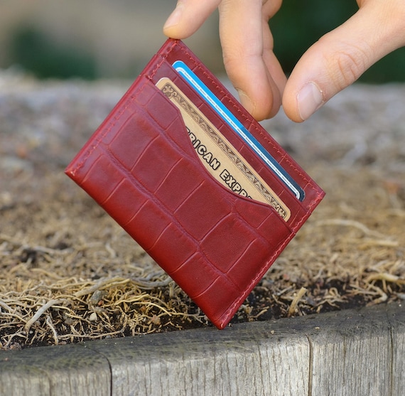 Crocodile Leather Cardholder 