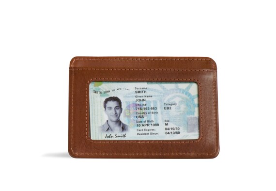 mens small wallet with id window