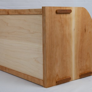 Solid Hardwood Bread Box and Cutting Board image 7