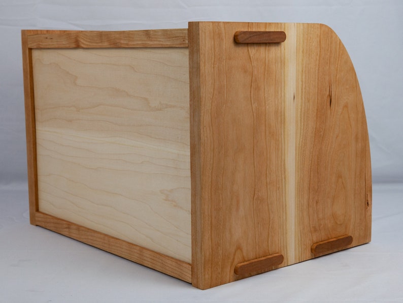 Solid Hardwood Bread Box and Cutting Board image 7