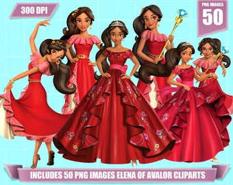 Elena of avalor clipart | Etsy