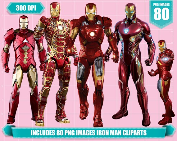 ironman clipart 80 png transparent clip art digital ironman etsy australia