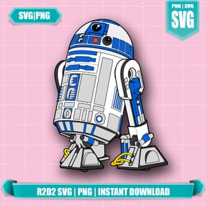 R2D2-svg, Star Wars R2D2-svg. instant download, download r2d2 svg, digitale r2d2 svg, afdrukbare r2d2 svg, cricut gesneden bestanden. star wars svg png