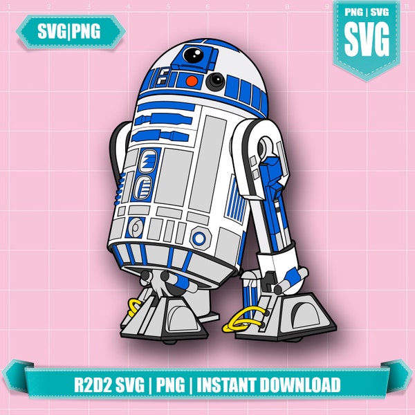 R2D2 svg, star wars R2D2 svg. instant download, download r2d2 svg, digital r2d2 svg, printable r2d2 svg, cricut cut files. star wars svg png