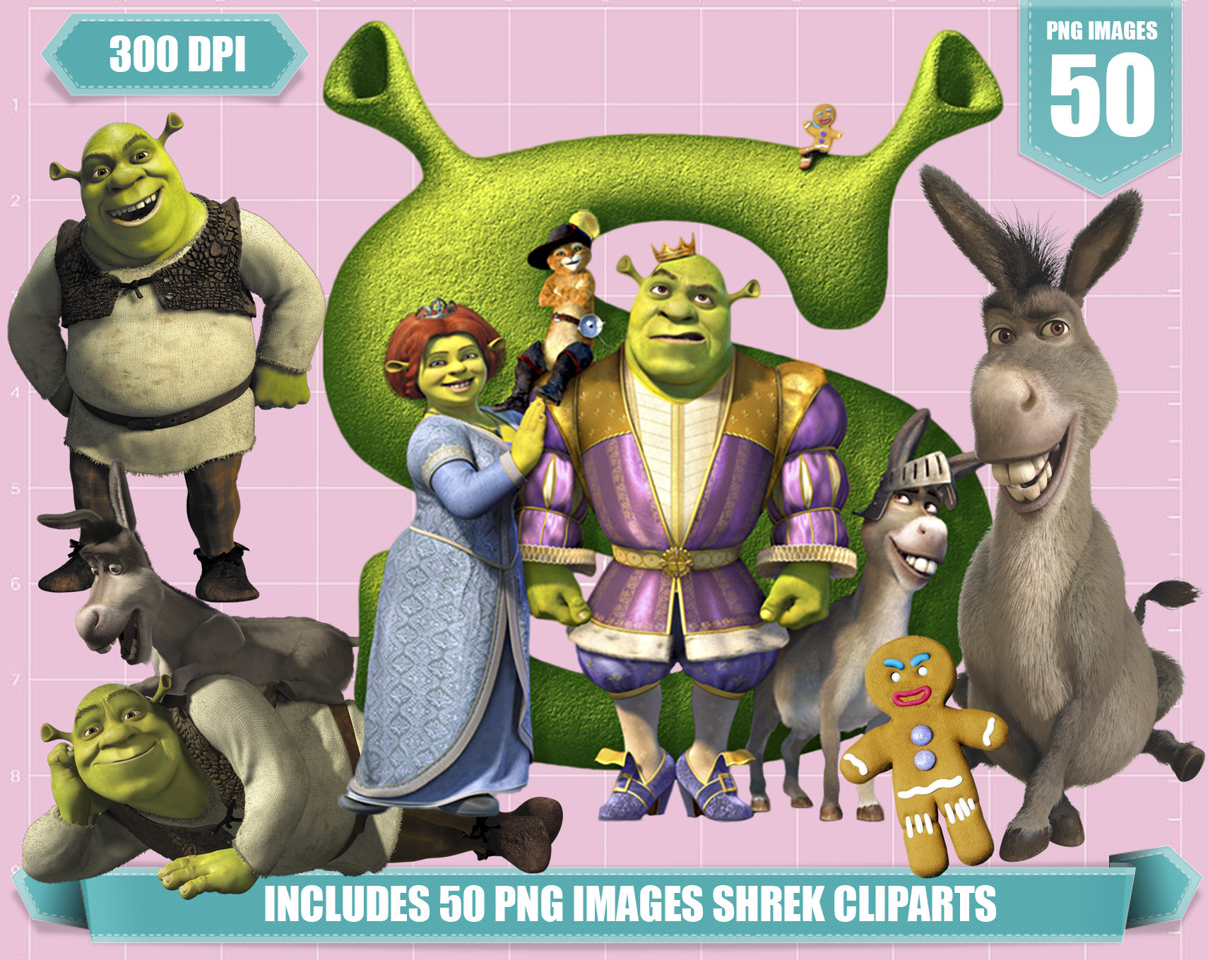 Shrek Svg for Cricut Shrek Png Shrek Clipart Puss (Instant Download) 