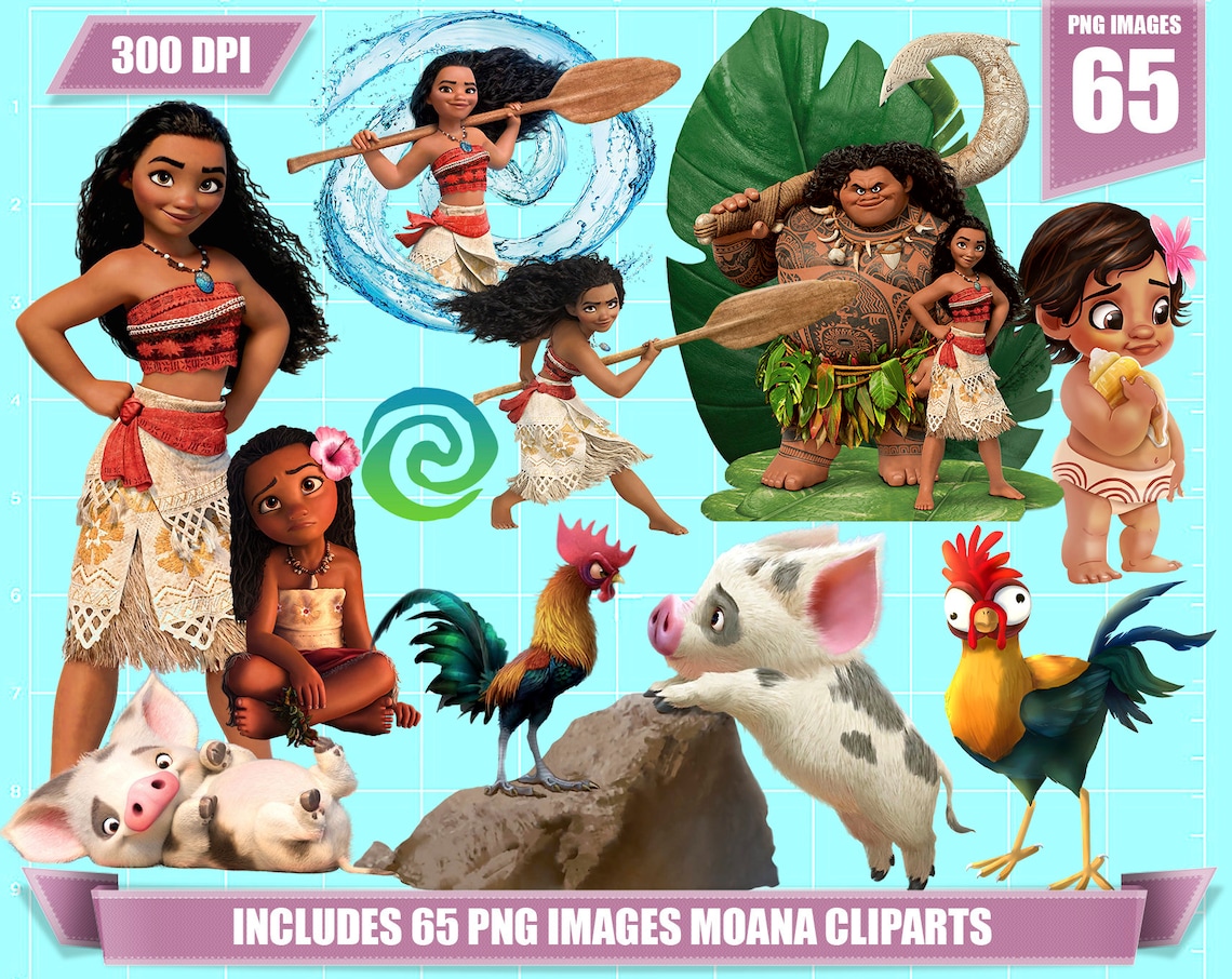 Moana Clipart 65 Png Images Printable Moana Png Clipart - Etsy
