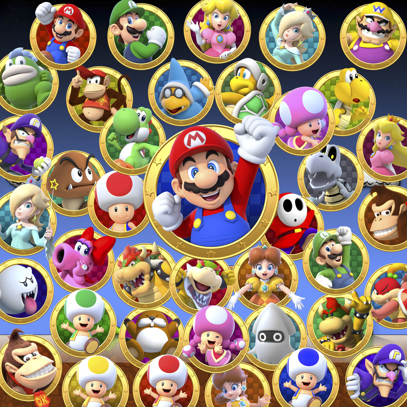 Super Mario Clipart: 39 Transparent PNG Frames (Digital Download)