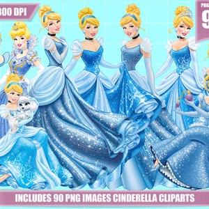 Images clipart Cendrillon 90 png, clipart Cendrillon png imprimable, téléchargement numérique, fête d'anniversaire images princesse Cendrillon png