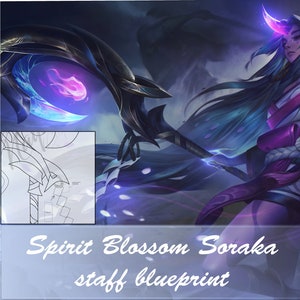 Spirit Blossom Soraka Staff Blueprint Template PDF League of Legends
