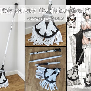 2B Nier Automata cosplay Nun Maid Fanart ver Mop prop [ made to order ]
