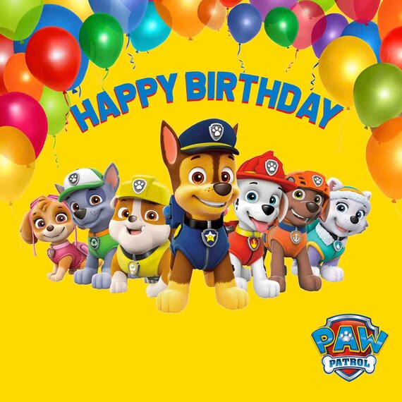 PAW Patrol Birthday Background HD
