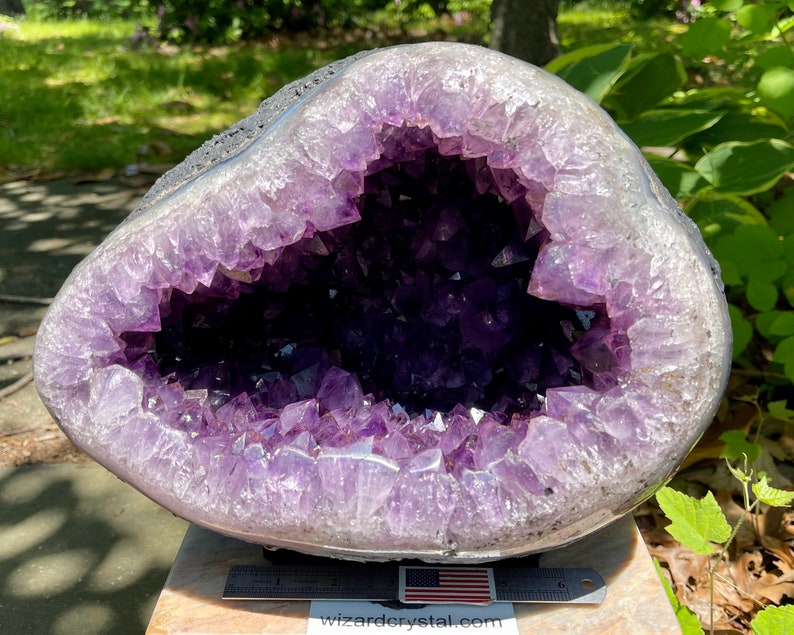 33LB Amethyst Geode Amazing amethyst Large Purple crystals The Circle of Sight image 10