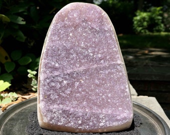 Large Amethyst Geode: 9LB Purple Crystal Cathedral Stone