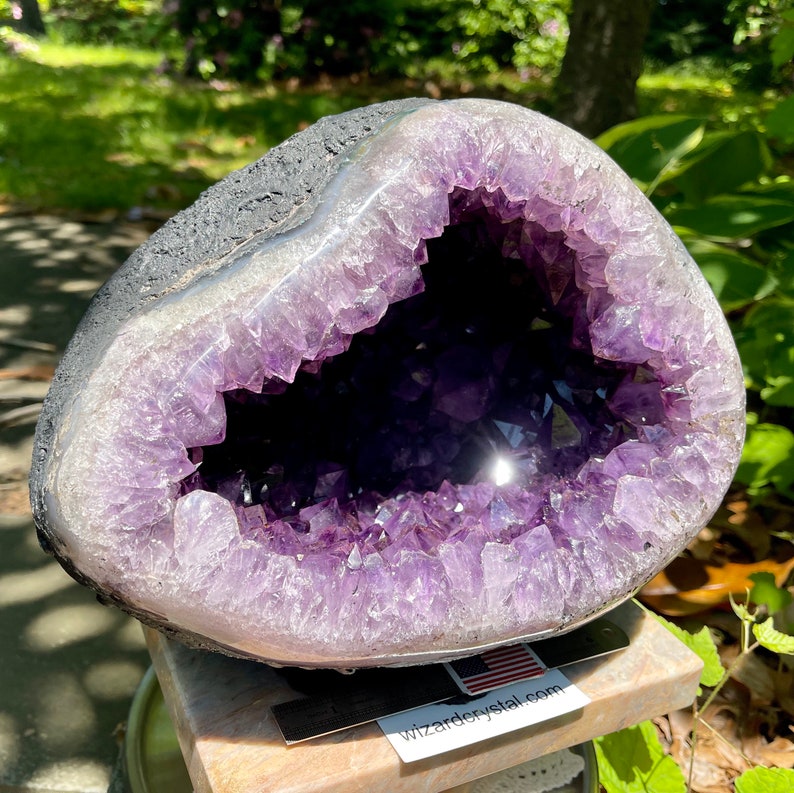 33LB Amethyst Geode Amazing amethyst Large Purple crystals The Circle of Sight image 1