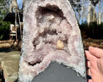 Amethyst Geode Amazing standing cathedral amethyst Purple crystals 16 pounds