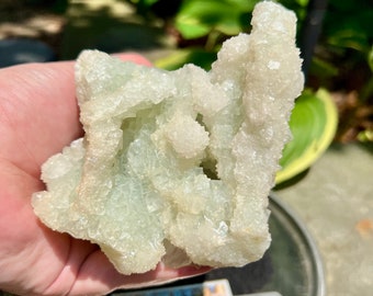 Fluorite Cluster Incredible Green clear natural crystals Amazing cubic raw flurorite