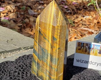 Tigers Eye 5" Tower Polished  point XL