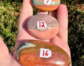 Polychrome Palm Stone Natural colorful Jasper from Madagascar  Choose your stone