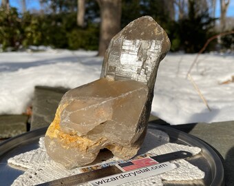 3LB Quartz cluster clear smokey large points crystal crystals phantom incursion