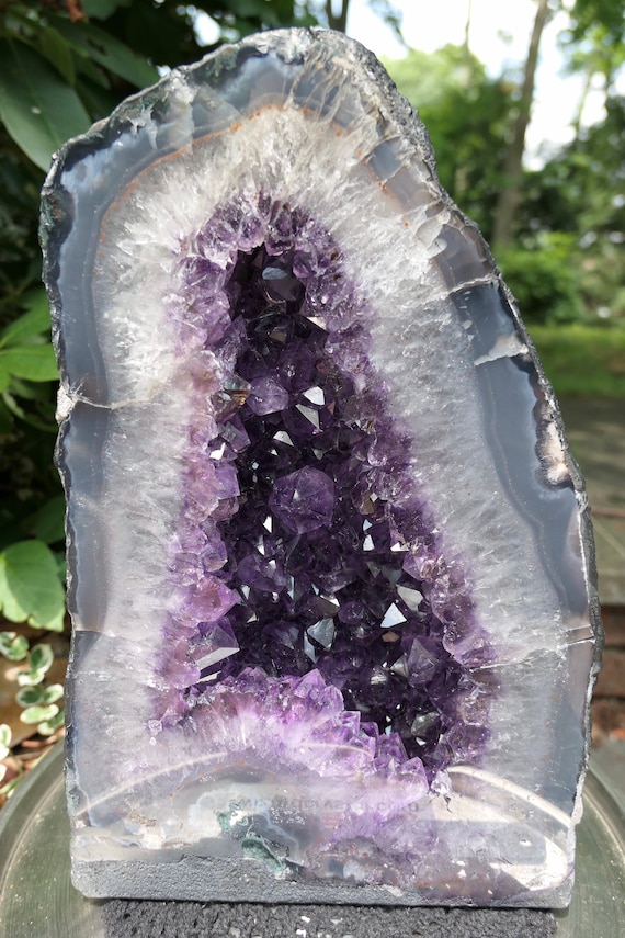 アメジストジオード 大きめ 紫 14LB アメジストジオード：大きな紫水晶のカテドラルストーン - Etsy 日本
