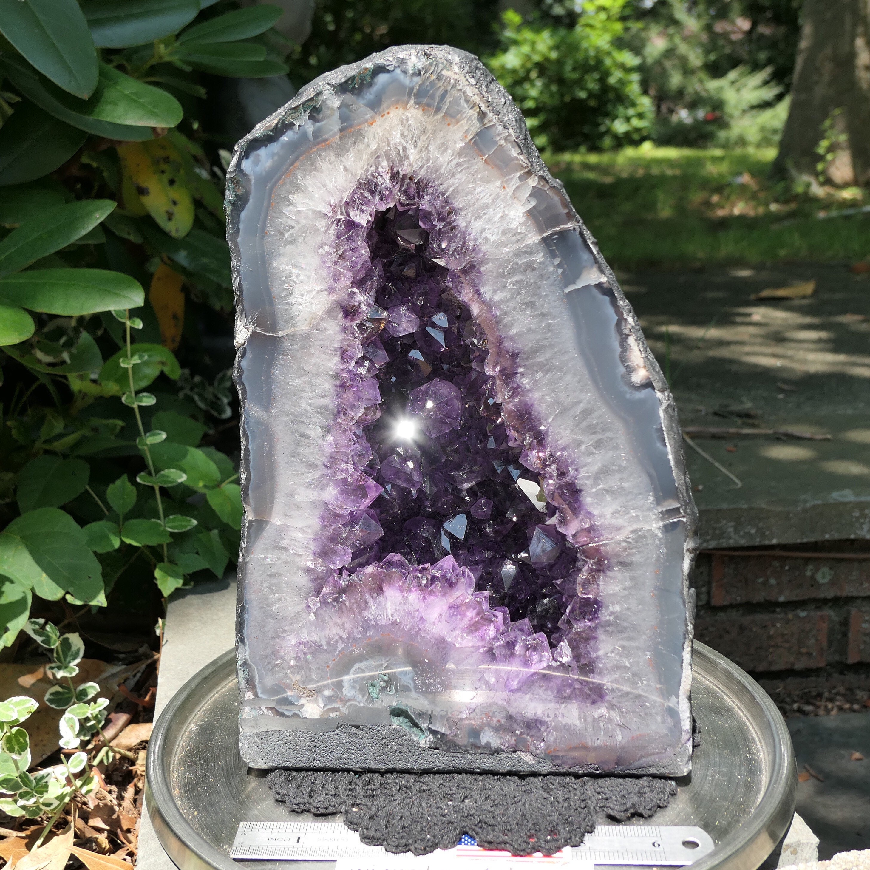 14LB アメジストジオード：大きな紫水晶のカテドラルストーン - Etsy 日本