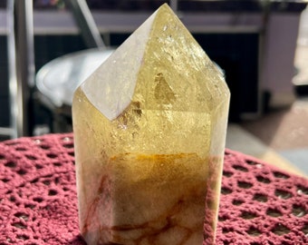 Wizards Rainbow Citrine Point 3.4 Inches Crystal tower