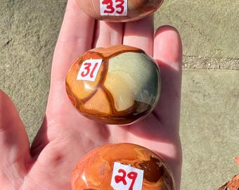 Polychrome Palm Stone Natural colorful Jasper from Madagascar  Choose your stone