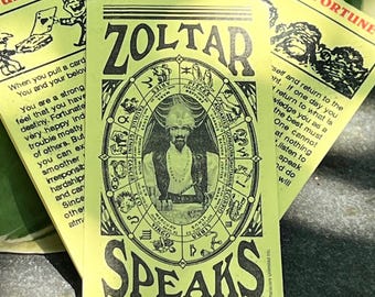 Zoltar Speaks Fortune Cards Authentic Paper fortune tickets