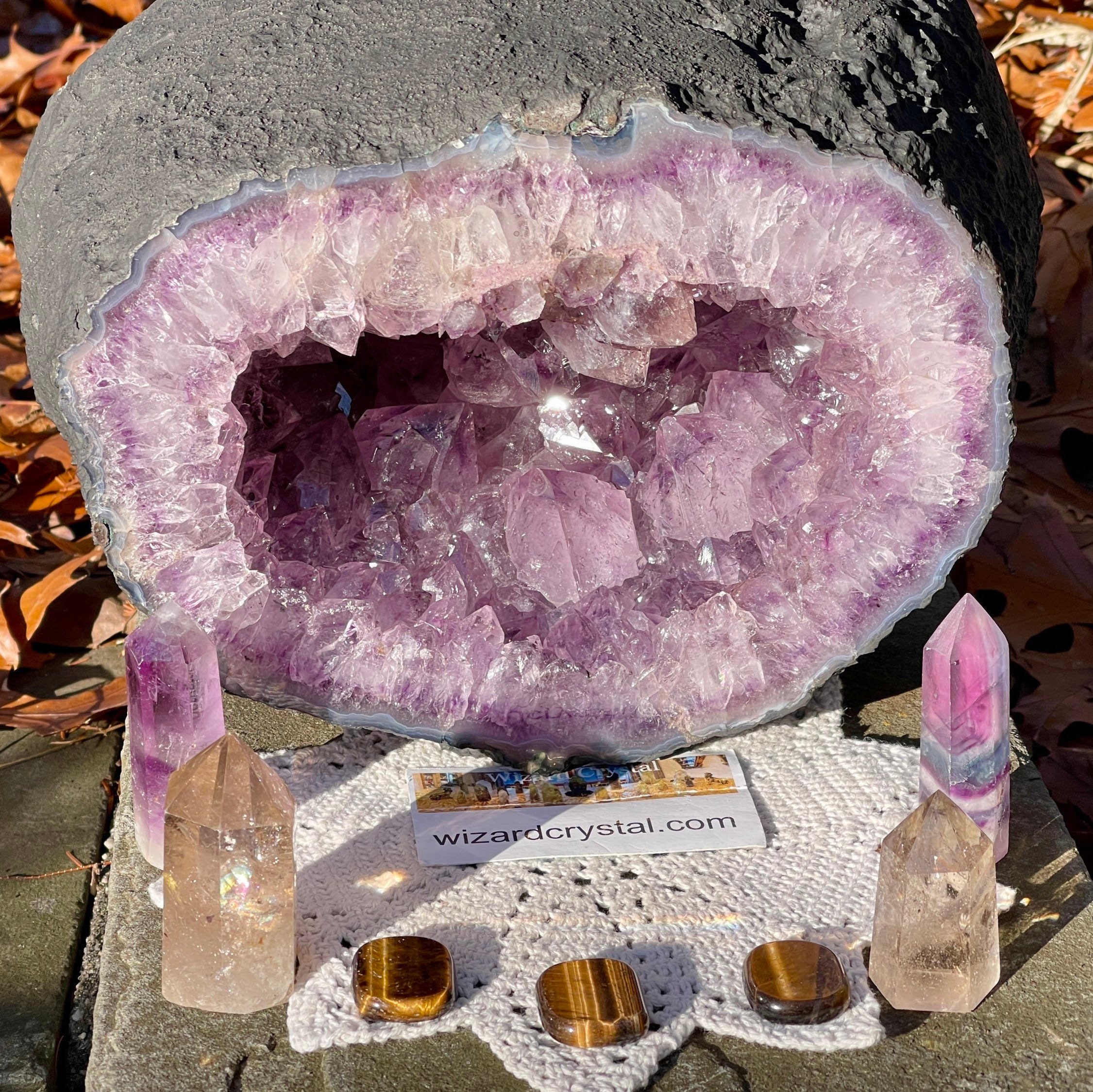 こたつ amethyst 844g Natural Amethyst Cluster Geodes Cut Base Quartz Crystal