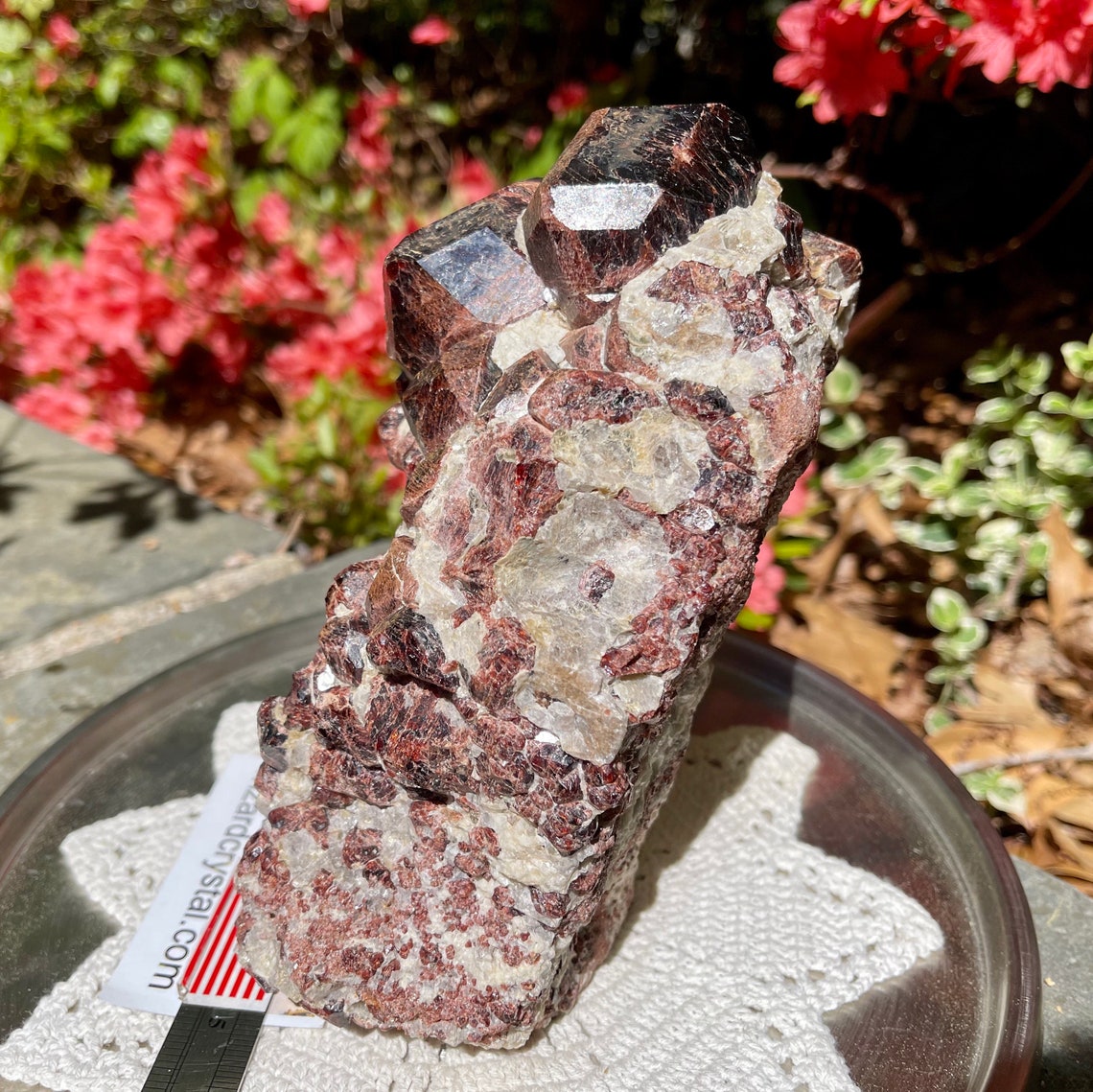 Red Garnet Crystal Cluster Huge Large 9 Pound Raw Specimen Etsy