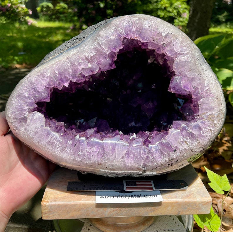 33LB Amethyst Geode Amazing amethyst Large Purple crystals The Circle of Sight image 2