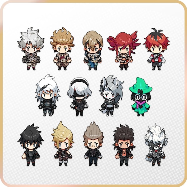 Furthermore Video Game and Anime Character Mini Phone Charms