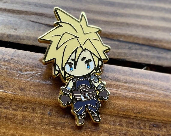 Final Fantasy Cloud and Zack Enamel Pins - Etsy