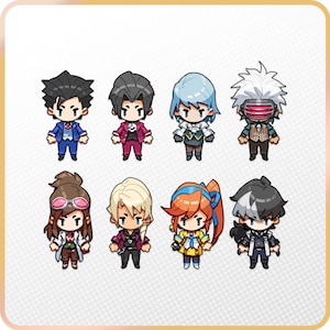 Ace Attorney Character Mini Phone Charms
