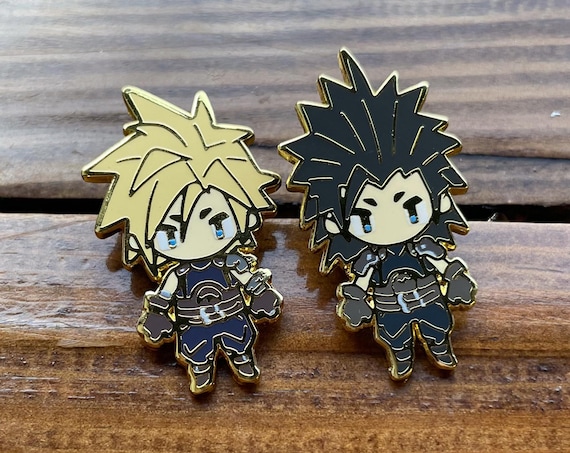 Final Fantasy Cloud and Zack Enamel Pins - Etsy