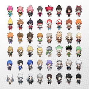 ビデオゲームとアニメキャラクターのミニ携帯チャーム