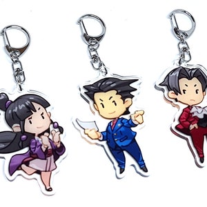 Ace Attorney Acrylic Keychains