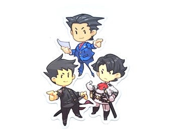Ace Attorney Charakter Aufkleber