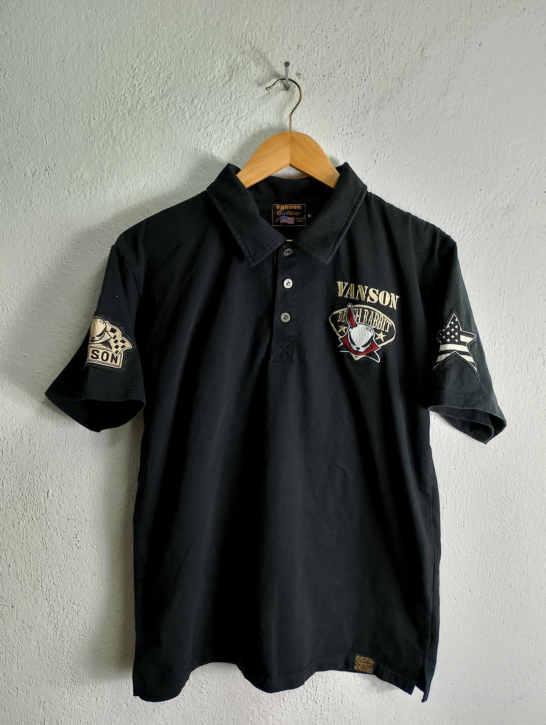 Vanson Embroidery Patch Polo T-shirt L/XL - Etsy