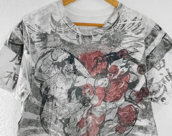 Full Printed Hayabusa Fujin Raijin Japan T-shirt Size Large - Etsy