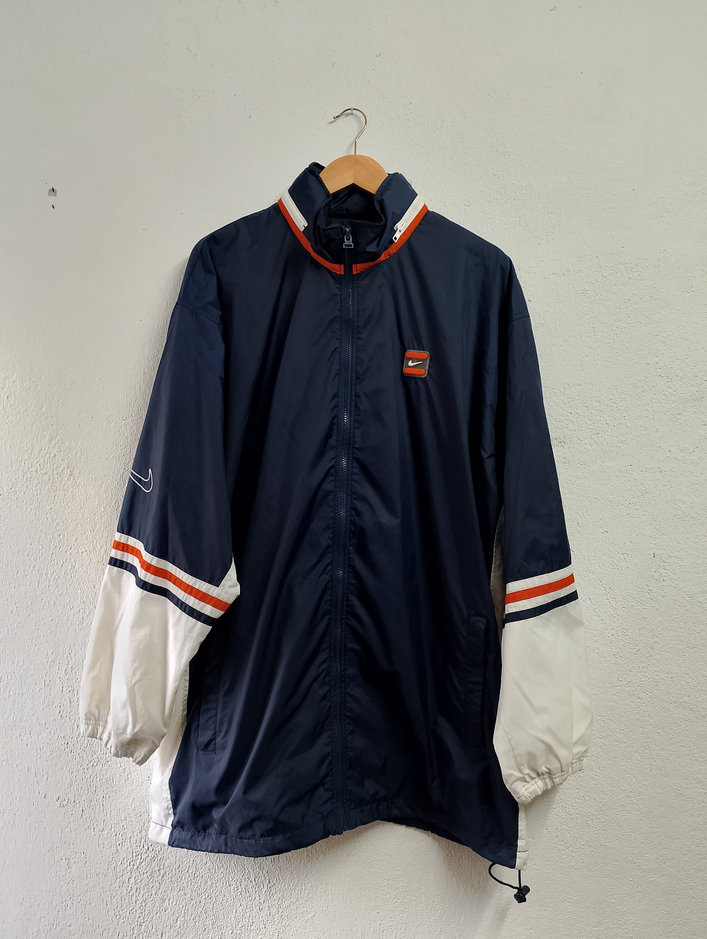 Vintage Nike Zipper Windbreaker Jacket XL - Etsy