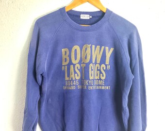 Vintage Boowy last gig in Japan crewneck sweatshirt Medium