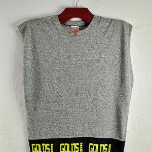 Vintage Gold gym sleeveless t-shirt XL