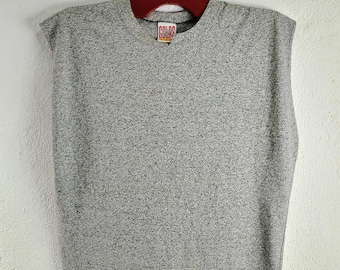 Vintage goud mouwloos gym-T-shirt XL