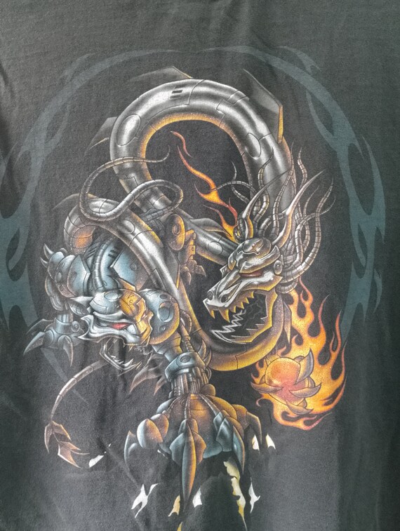 Vintage Odm Robotic Dragon Tiger Wars T-shirt Large - Etsy