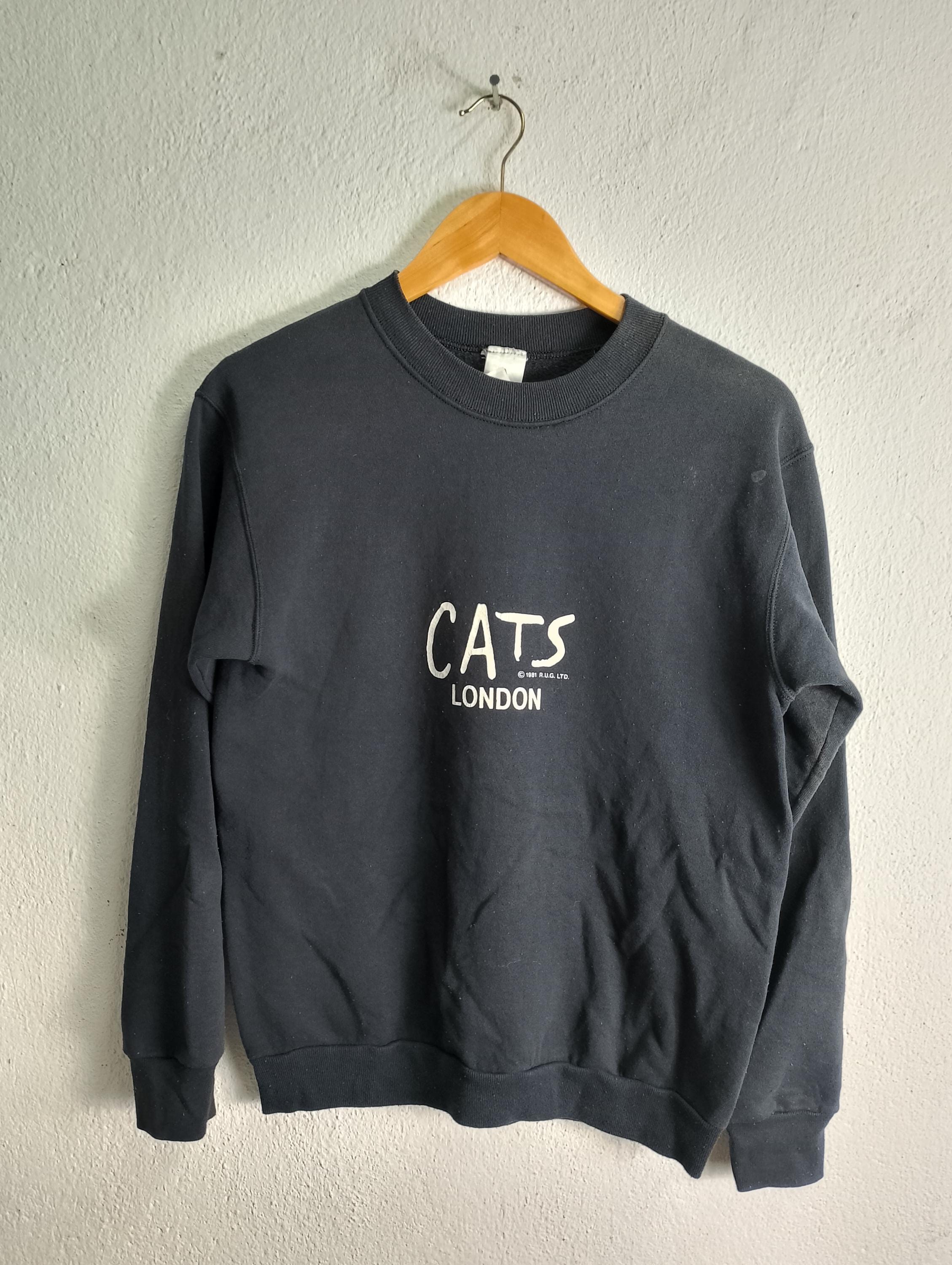 Vintage Cats London Crewneck Sweatshirt Small - Etsy Denmark