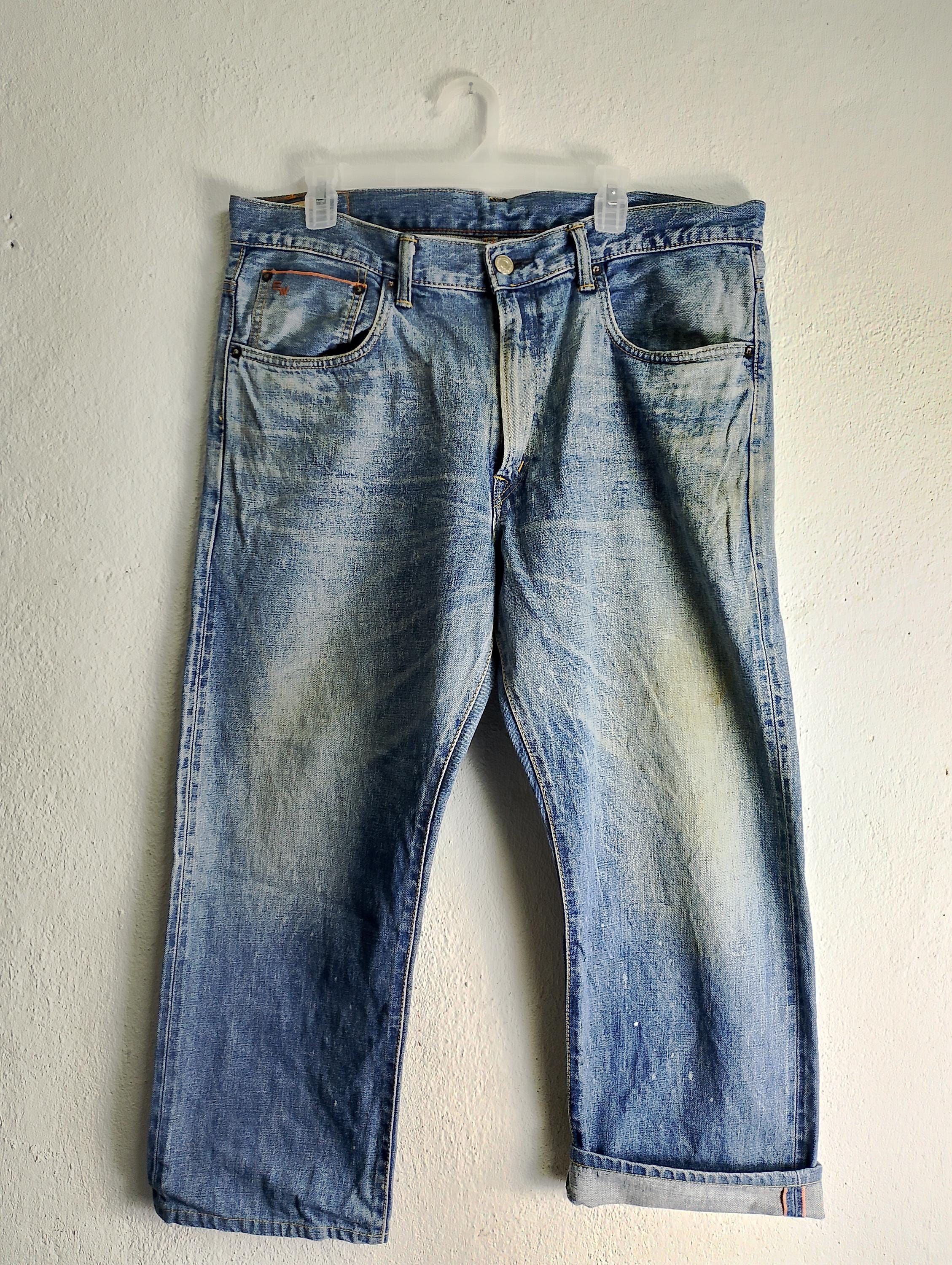 パンツ EDWIN / 505 selvedge denim pants Vintage Light Wash Edwin 505 Selvedge Jeans 33x29, Vintage