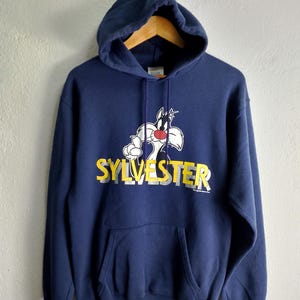 Vintage Sylvester cartoon pullover sweatshirt hoodies Medium