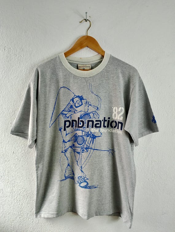 Vintage PNB Nation T-shirt Large - Etsy