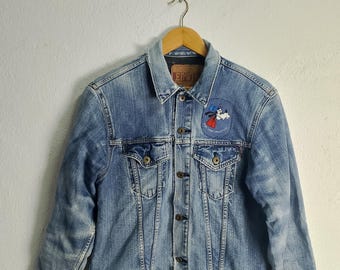 Chaqueta vaquera vintage Edwin Japan estilo camionero, talla mediana